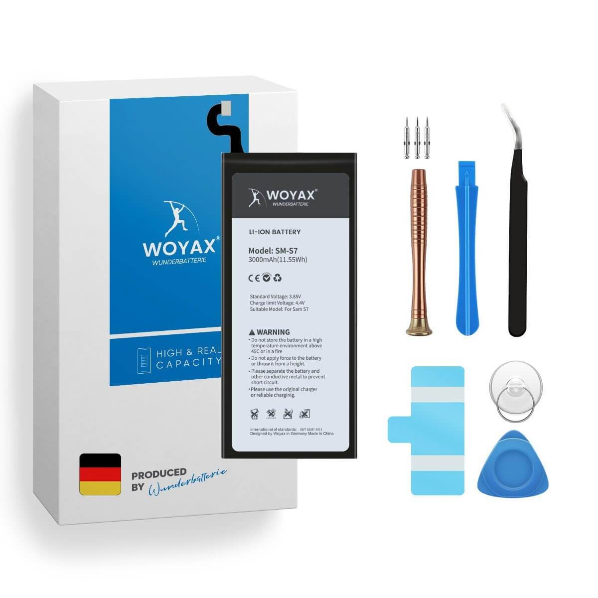 Woyax Wunderbatterie Akku für Samsung Galaxy S7 Ersatzakku / EB-BG930ABE